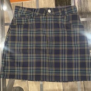 Plaid Mini Skirt